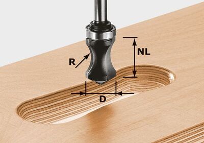 FESTOOL Fréza na skryté držadlá HW S8 R16/NL32