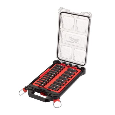MILWAUKEE DUGJÚ KULCS KÉSZLET SHOCKWAVE 3/8" HOSSZABB (19 DB) 4932480946