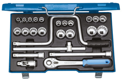 GEDORE D 19 TMU-10 Sada nástrčných kľúčov 1/2" 25-dielna UD 10-32 mm