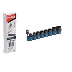 MAKITA E-16639 - Sada nástrčných kľúčov 3/8" 9 ks Impact BLACK