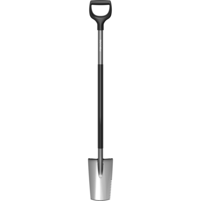 FISKARS Rýľ úzky Ergonomic™ S, sivý | 1066714