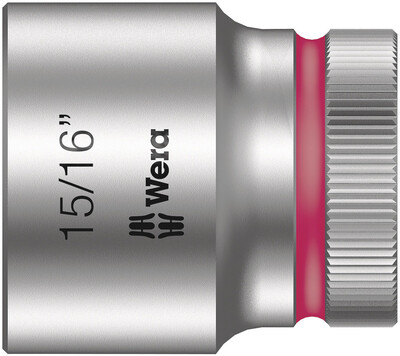 WERA 8790 HMC Nástrčná hlavice Zyklop, upínací časť 1/2", 15/16" x 37 mm