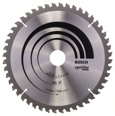 BOSCH 2608640430 - Pílový kotúc Optiline Wood 210 x 30 x 2,0 mm, 48