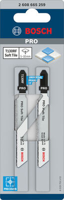 BOSCH List do priamočiarej píly PRO Soft Tile T130RF, 83 mm, 2 ks - 2608665259