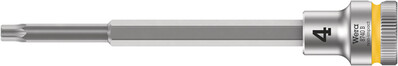 WERA 8740 B Hlavice s bitem Zyklop s upínacou časťou 3/8", s extra štíhlym profilom, 4 x 107 mm