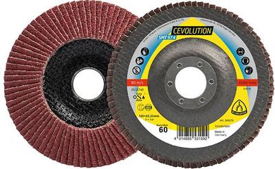 KLINGSPOR Vejárový brúsny kotúč SMT 974125x22,23mm zakrivený K80 keramický korund K80 Klingspor