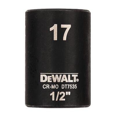 DeWALT HLAVICA 17 MM 1/2 - KRATKA DT7535