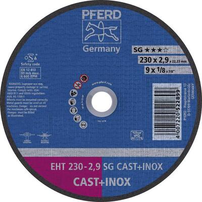 PFERD Kotúč rezný 230 x 2,9 inox - liatina ZA24Q EHT SG Pferd