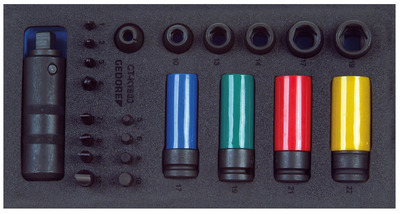 GEDORE 1500 CT1-K 1900 Sada rozpúšťadiel na skrutky 1/2" v module Check-Tool