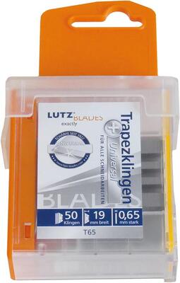LUTZ BLADES Čepeľ náhradná lichobežníková 0,65mm Standard bal. 50ks Lutz