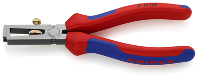 KNIPEX 11 12 160 Odizolovací nástroj univerzálne s multi-komponentnými úchopmi čierne atramentované 