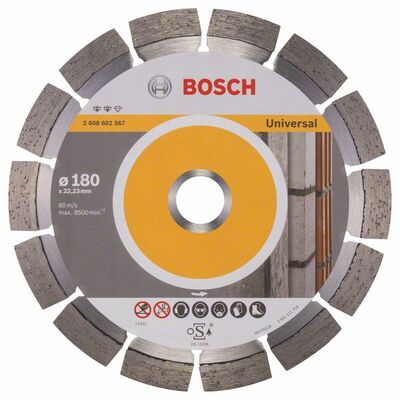 BOSCH Diamantový rezací kotouc Expert for Universal 180 x 22,23 x 2,4 x 12 mm