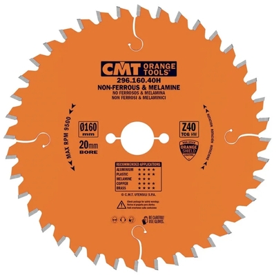 CMT Pilařský kotouč na lamino, plast a neželezné kovy - D165x2,2 d20 Z56 HW
