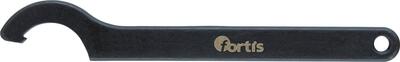 FORTIS Kľúč hákový 155-165mm L385mm s nosom CrV Fortis