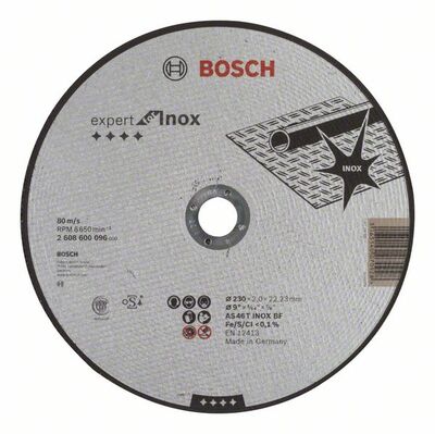 BOSCH Rovný rezací kotúc Expert for Inox AS 46 T INOX BF, 230 mm, 2,0 mm