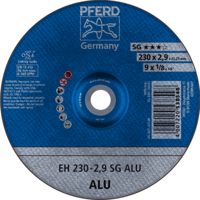PFERD TOOLS Rezné kotúče EH 230-2,9 SG ALU