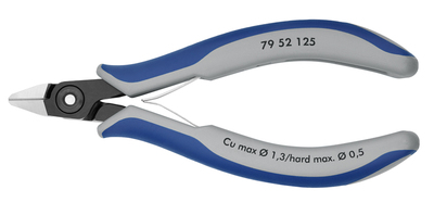 KNIPEX 79 52 125 Presné bočné cvikacie kliešte pre elektroniku s multi-komponentnými úchopmi leštené