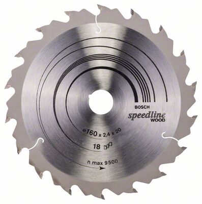BOSCH 2608640787 - Pílový kotúc Speedline Wood 160 x 20 x 2,4 mm, 18
