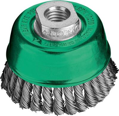 LESSMANN Kotúč kartáčový M14 65 x 0,5mm splietaný nerez Lessmann