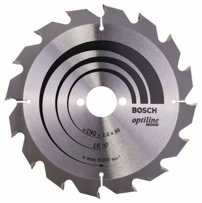 BOSCH 2608641184 - Pílový kotúc Optiline Wood 190 x 30 x 2,0 mm, 16