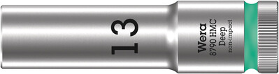 WERA 8790 HMC Deep Nástrojná hlavica, upínacia časť 1/2", 13 x 83 mm
