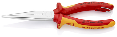 KNIPEX 26 16 200 T BK Polguľaté bočné cvikacie kliešte (Kliešte v tvare bocianieho zobáka) izolované