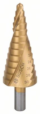 BOSCH Stupnovitý vrták z HSS-TiN 6 - 30 mm, 10,0 mm, 93,5 mm