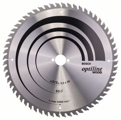 BOSCH 2608640651 - Pílový kotúc Optiline Wood 315 x 30 x 3,2 mm, 60