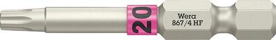 WERA Bit z TVrého materiál 1/4" DIN 3126 E6.3 T20x50mm s funkciou uchytenia Wera