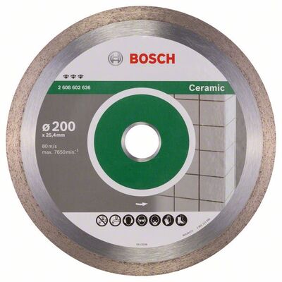 BOSCH Diamantový rezací kotúc Best for Ceramic 200 x 25,40 x 2,2 x 10 mm