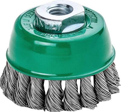 LESSMANN Kotúč kartáčový M14 65 x 0,50mm splietaný nerez V4A Lessmann