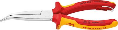 KNIPEX Kliešte pologuľaté 200mm Cr úzke ohnuté / 2626200T Knipex
