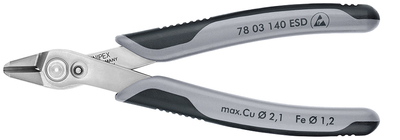 KNIPEX 78 03 140 ESDSB Electronic Super Knips® XL ESD s multi-komponentnými úchopmi 140 mm