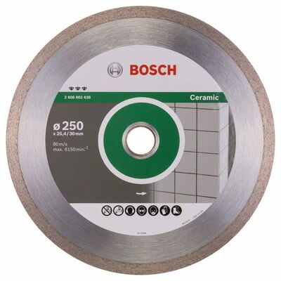 BOSCH Diamantový rezací kotúc Best for Ceramic 250 x 30/25,40 x 2,4 x 10 mm