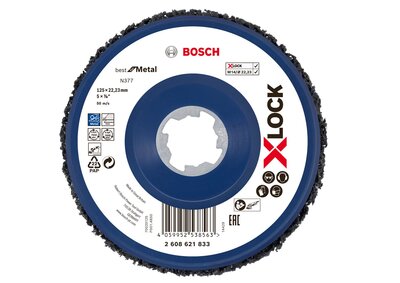 BOSCH X-LOCK N377 fém tisztító tárcsa, 125 mm - 2 608 621 833
