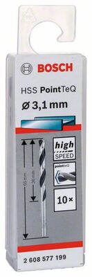 BOSCH Csigafúró HSS PointTeQ 3,1 mm