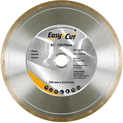 CEDIMA Kotúč rezný dia 115 x 1,5 x 7 x 22,2mm EC-110 Cedima