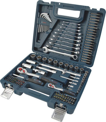 BOSCH Súprava rôzneho ručného náradia, 134 ks - 1600A03AL1