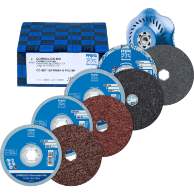 PFERD TOOLS COMBICLICK CC-SET 125 FINISH a POLISH