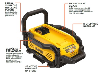 DeWALT Nabíjačka POWERSHIFT™ 550 W  DCBPSC0550