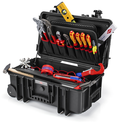 KNIPEX 00 21 33 S Kufrík na náradie "Robust26 Move" Inštalatérsky 17 dielov