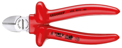 GEDORE VDE 8314-140 Bočné kliešte VDE s izolačným krytom 40 mm