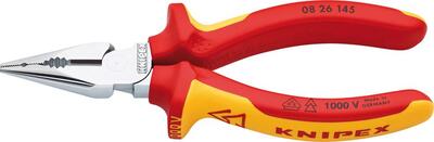 KNIPEX Kliešte kombinované 145mm ploché CrV VDE / 0826145 Knipex