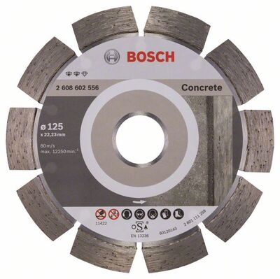 BOSCH Diamantový rezací kotouc Expert for Concrete 125 x 22,23 x 2,2 x 12 mm