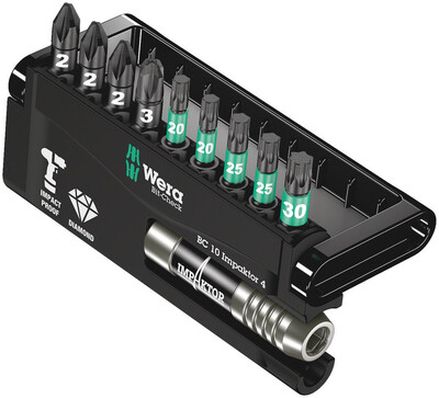 WERA Bit-Check 10 Impaktor 4, 10-dielny