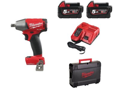 MILWAUKEE M18 ONEIWF12-502X Aku rázový uťahovák 1/2" 300 Nm 4933451374