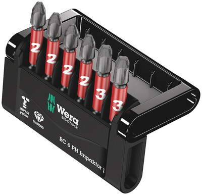 WERA Bit-Check 6 PH Impaktor 1, 6-dielny