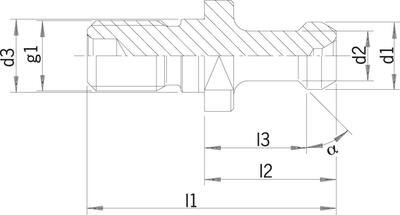 HAIMER Čap uťahovací BT30 45G JIS B 6339 bez otvoru Haimer