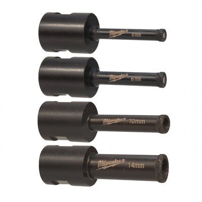 MILWAUKEE DIAMOND MAX M14 GYÉMÁNT FÚRÓ KÉSZLET (4 DB) 4932471863