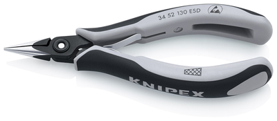 KNIPEX 34 52 130 ESD Presné úchopové kliešte pre elektroniku ESD s multi-komponentnými úchopmi lešte
